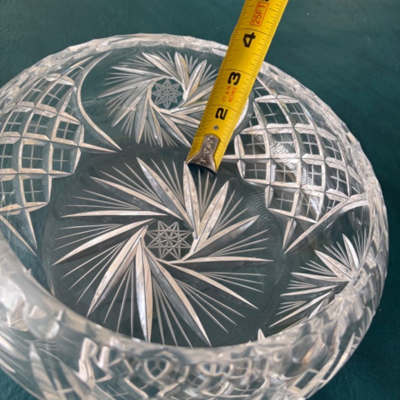 Vintage Birks pinwheel large crystal bowl mint condition - Picture 7 of 8